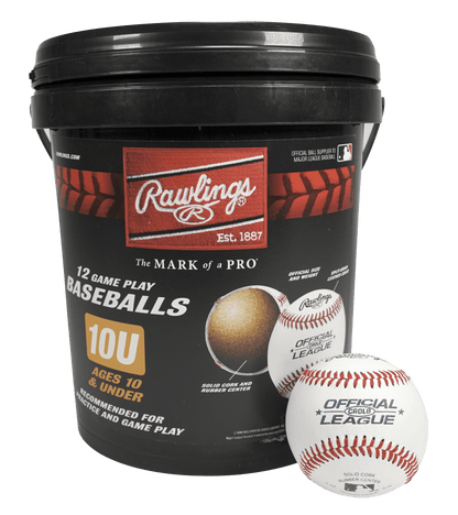 | Official League CROLB Practice Youth Baseballs | Youth/10U | Bucket | 12 Count