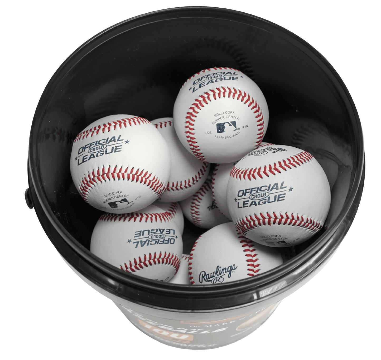 | Official League CROLB Practice Youth Baseballs | Youth/10U | Bucket | 12 Count