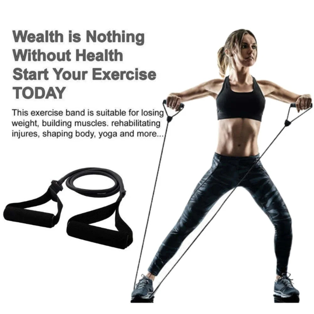 Resistance Bands - 3 Levels - Women'S Fitness Bands for Squat, Glute, Hip Training & Exercise Band with Handle